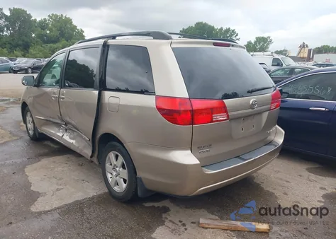 2004 Toyota Sienna Xle из США, поврежденный, VIN 5TDZA22C34S037523